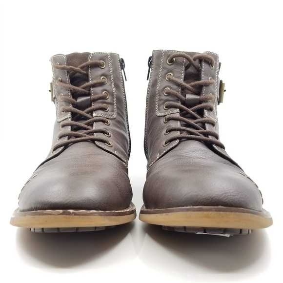 STEVE MADDEN Seymour Boots Cap Toe Men\'s Zip Shoes